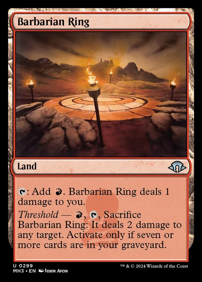 2024 Modern Horizons 3 Barbarian Ring #299 uncommon card image