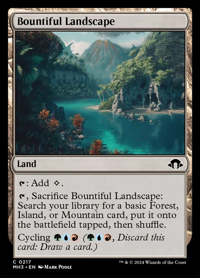 2024 Modern Horizons 3 Bountiful Landscape common #217 common card image