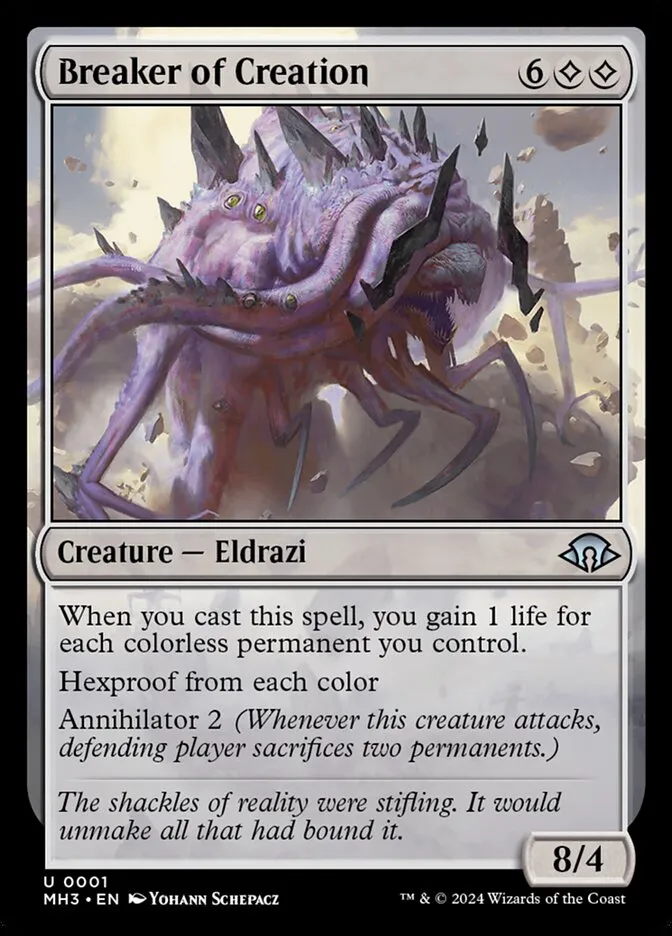 2024 Modern Horizons 3 Breaker of Creation uncommon #1 uncommon card image