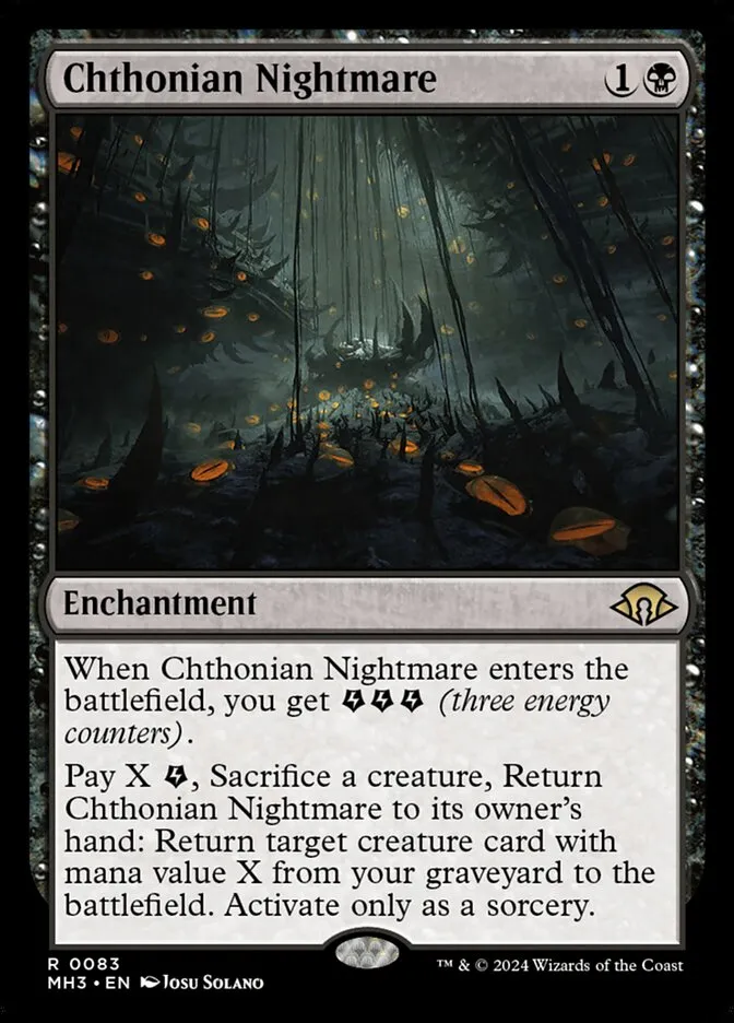2024 Modern Horizons 3 Chthonian Nightmare #83 rare card image