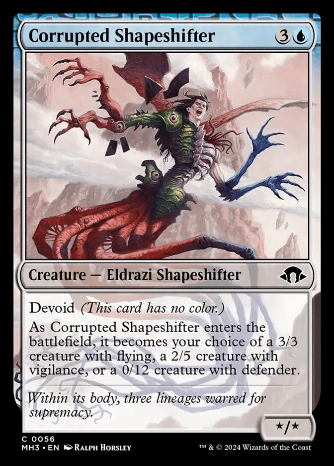2024 Modern Horizons 3 Corrupted Shapeshifter common #56 common card image