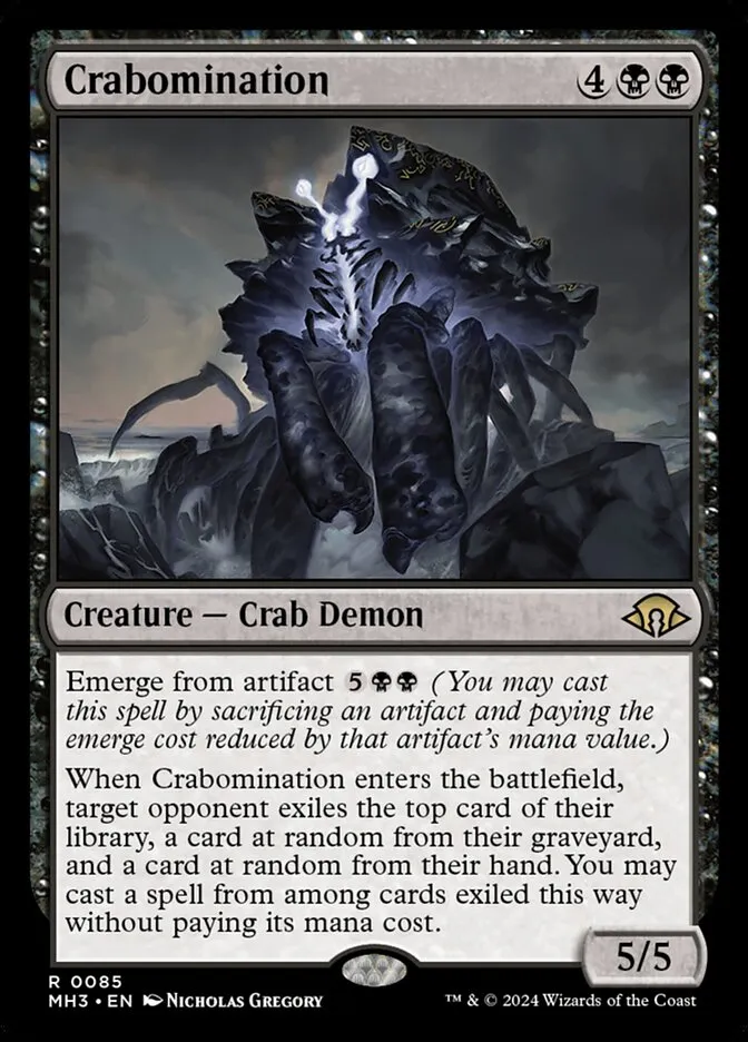 2024 Modern Horizons 3 Crabomination #85 rare card image