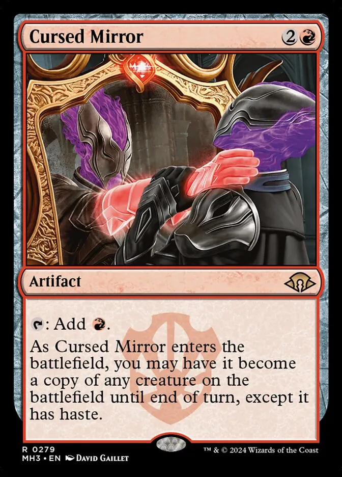 2024 Modern Horizons 3 Cursed Mirror #279 rare card image