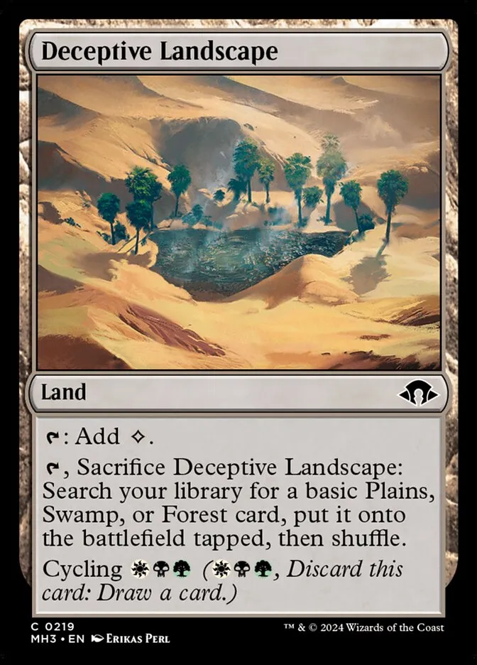 2024 Modern Horizons 3 Deceptive Landscape #219 common card image