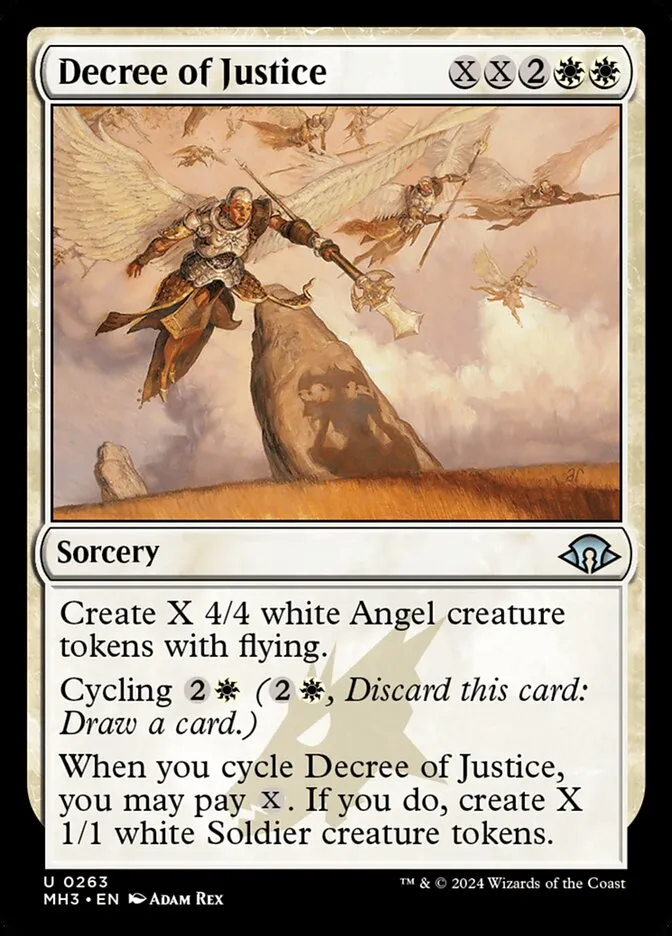2024 Modern Horizons 3 Decree of Justice #263 uncommon card image