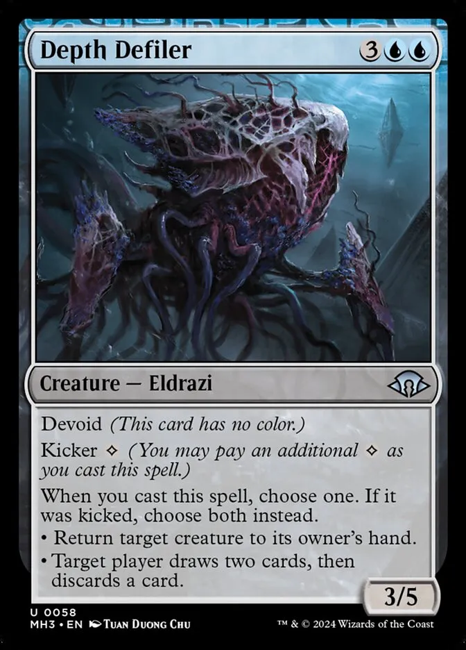 2024 Modern Horizons 3 Depth Defiler uncommon #58 uncommon card image