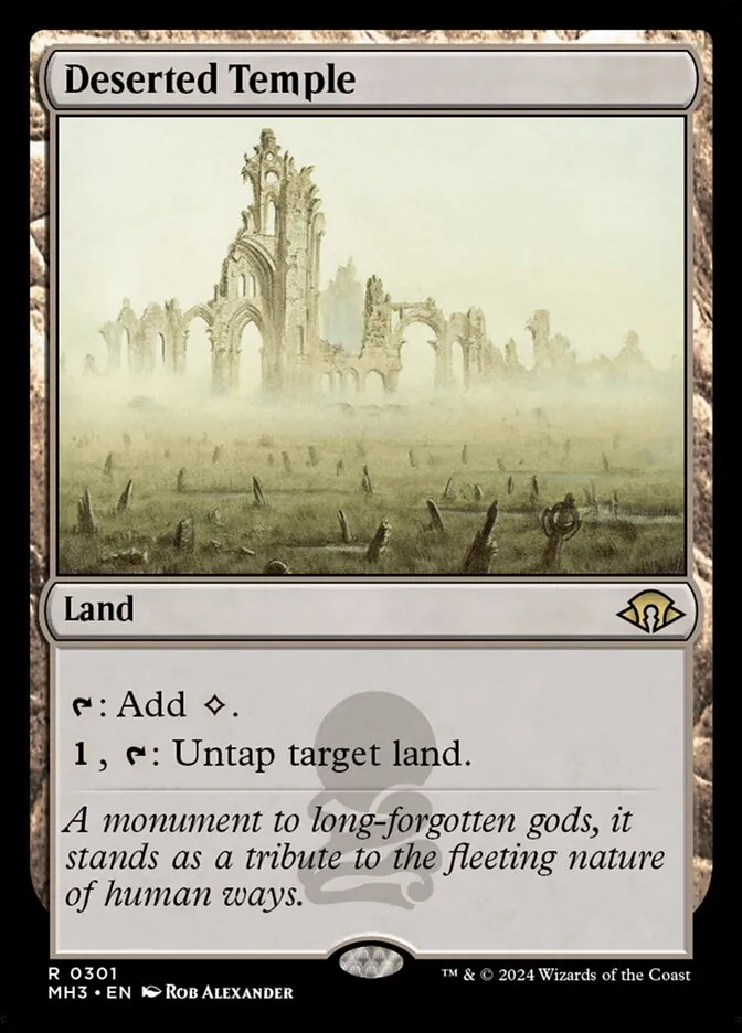 2024 Modern Horizons 3 Deserted Temple #301 rare card image