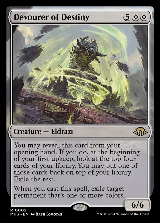 2024 Modern Horizons 3 Devourer of Destiny rare #2 rare card image