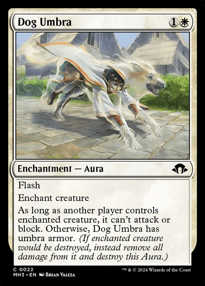 2024 Modern Horizons 3 Dog Umbra common #22 common card image
