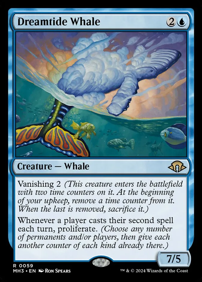 2024 Modern Horizons 3 Dreamtide Whale #59 rare card image