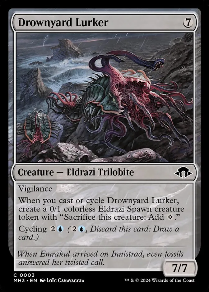 2024 Modern Horizons 3 Drownyard Lurker common #3 common card image