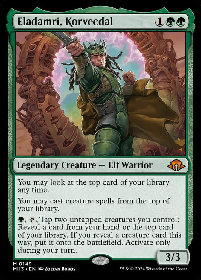 2024 Modern Horizons 3 Eladamri, Korvecdal #149 mythic card image