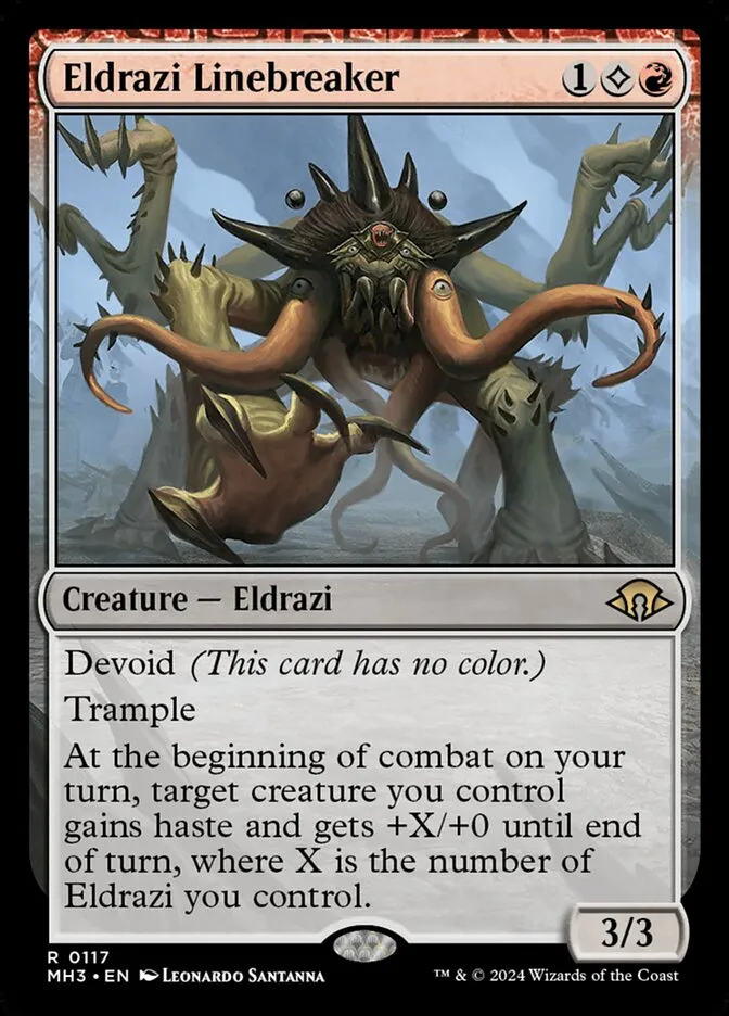 2024 Modern Horizons 3 Eldrazi Linebreaker #117 rare card image