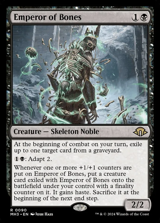 2024 Modern Horizons 3 Emperor of Bones #90 rare card image