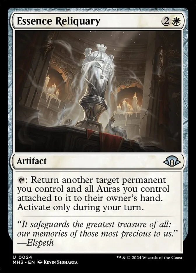 2024 Modern Horizons 3 Essence Reliquary #24 uncommon card image