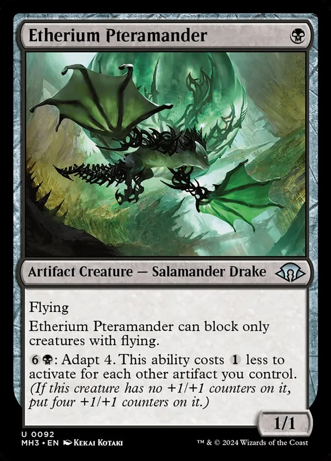 2024 Modern Horizons 3 Etherium Pteramander uncommon #92 uncommon card image