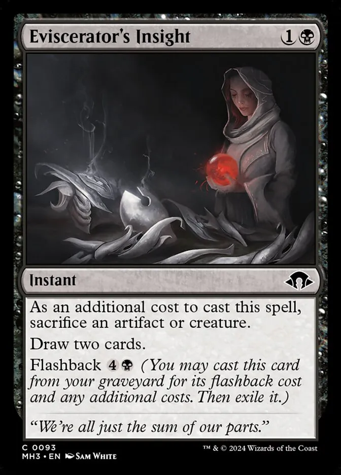 2024 Modern Horizons 3 Eviscerator's Insight common #93 common card image