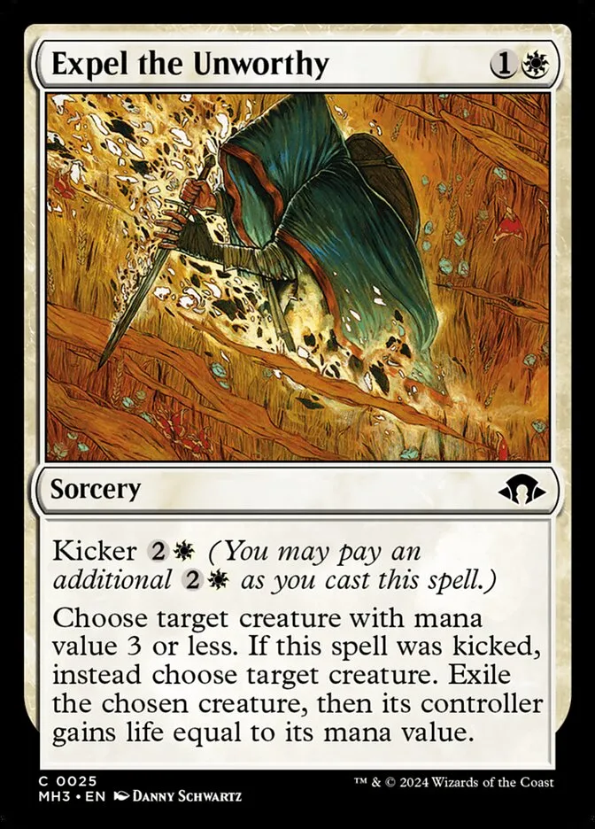 2024 Modern Horizons 3 Expel the Unworthy #25 common card image
