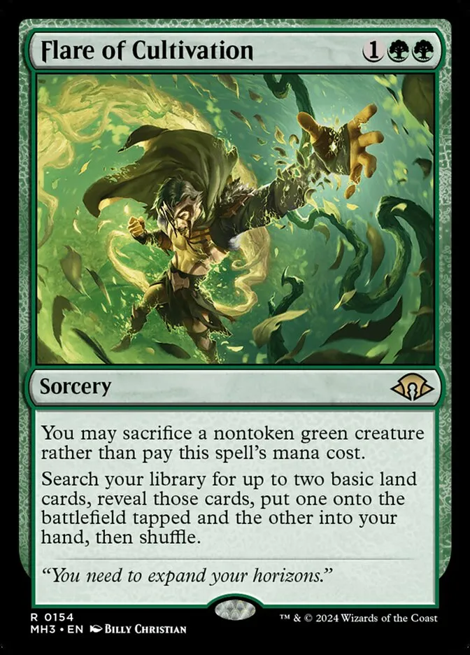 2024 Modern Horizons 3 Flare of Cultivation #154 rare card image