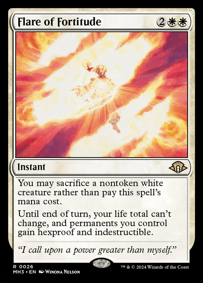 2024 Modern Horizons 3 Flare of Fortitude #26 rare card image