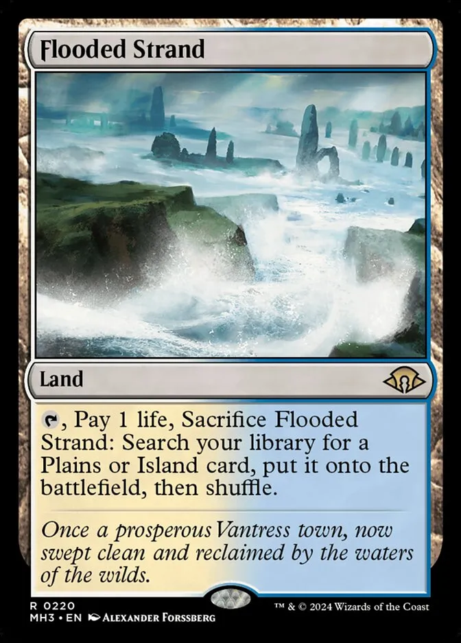 2024 Modern Horizons 3 Flooded Strand #220 rare card image