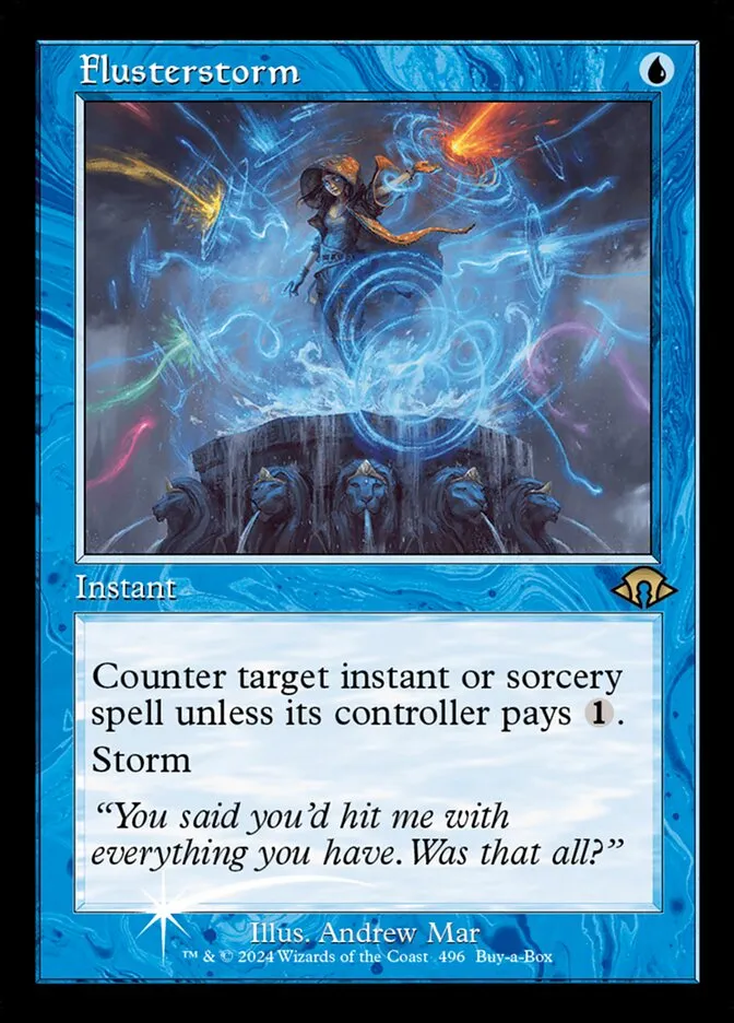 2024 Modern Horizons 3 Flusterstorm #496 rare card image