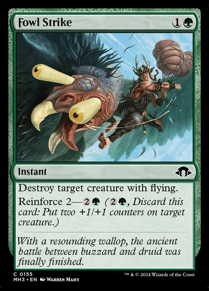 2024 Modern Horizons 3 Fowl Strike common #155 common card image