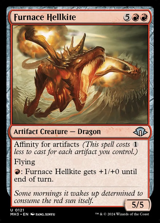 2024 Modern Horizons 3 Furnace Hellkite #121 uncommon card image