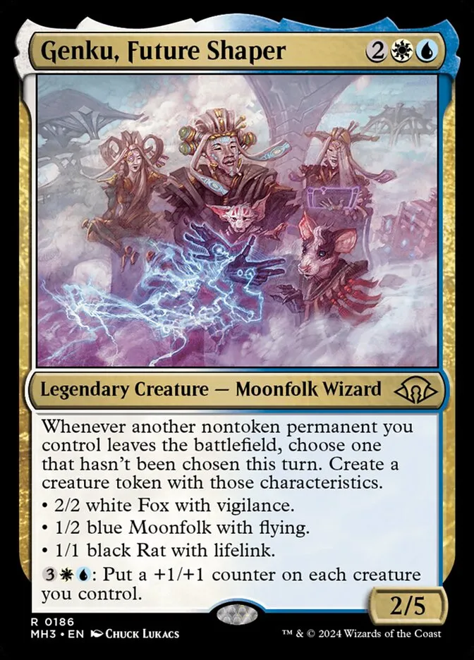 2024 Modern Horizons 3 Genku, Future Shaper #186 rare card image