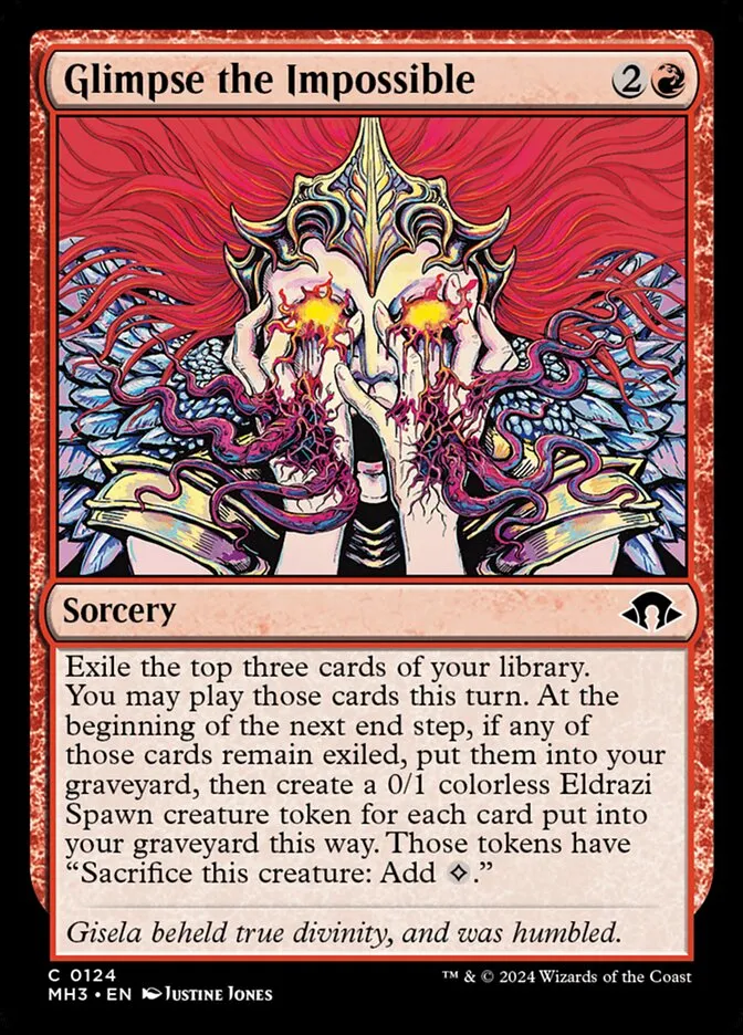 2024 Modern Horizons 3 Glimpse the Impossible [Foil] common #124 common card image