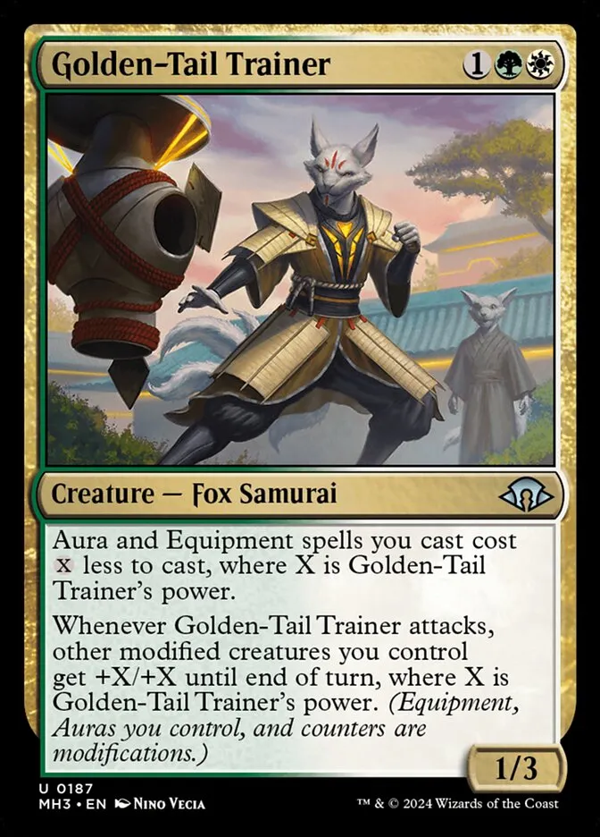 2024 Modern Horizons 3 Golden-Tail Trainer #187 uncommon card image