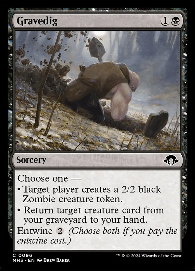 2024 Modern Horizons 3 Gravedig common #96 common card image