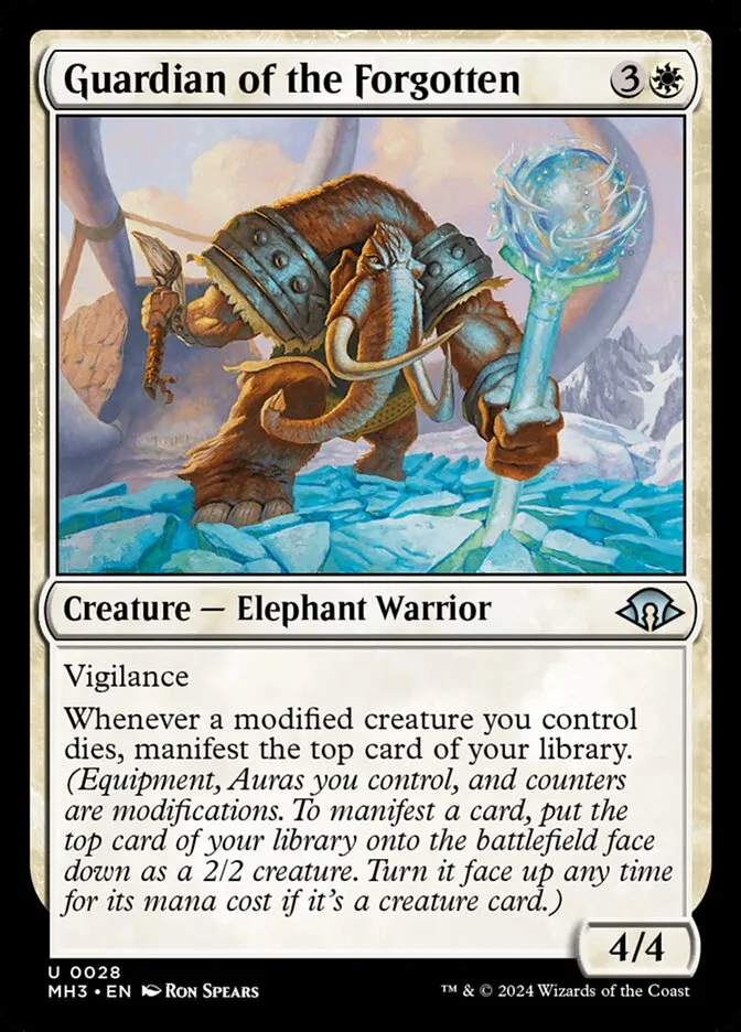2024 Modern Horizons 3 Guardian of the Forgotten #28 uncommon card image