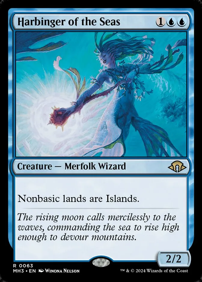 2024 Modern Horizons 3 Harbinger of the Seas #63 rare card image