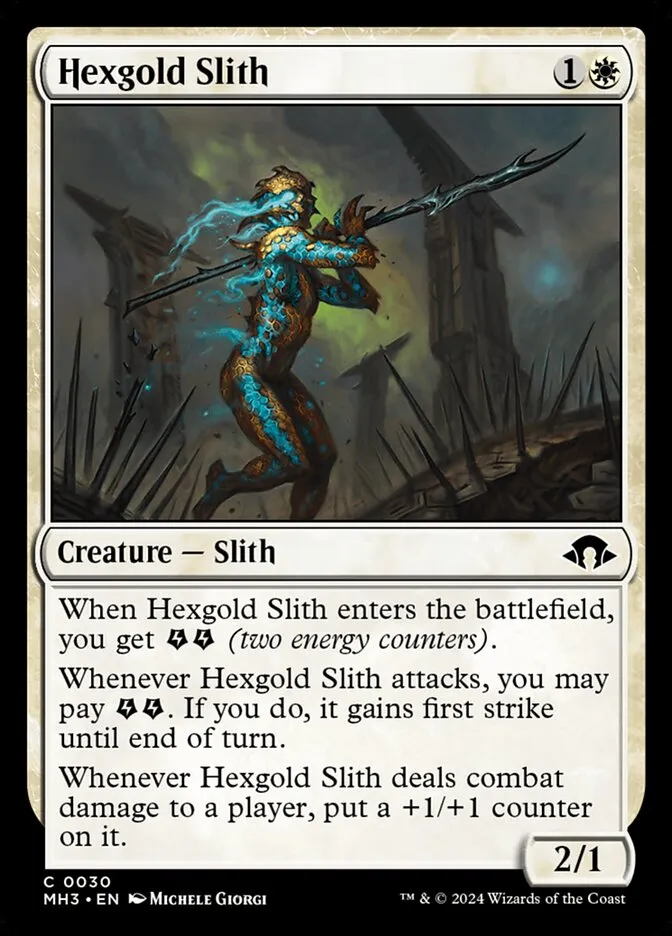 2024 Modern Horizons 3 Hexgold Slith common #30 common card image