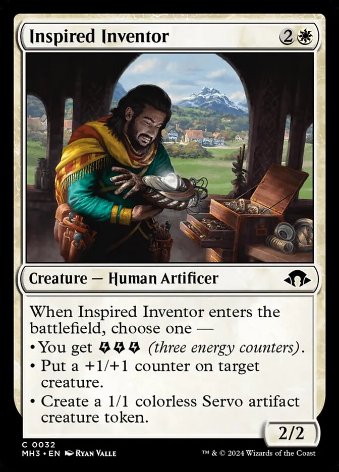 2024 Modern Horizons 3 Inspired Inventor common #32 common card image