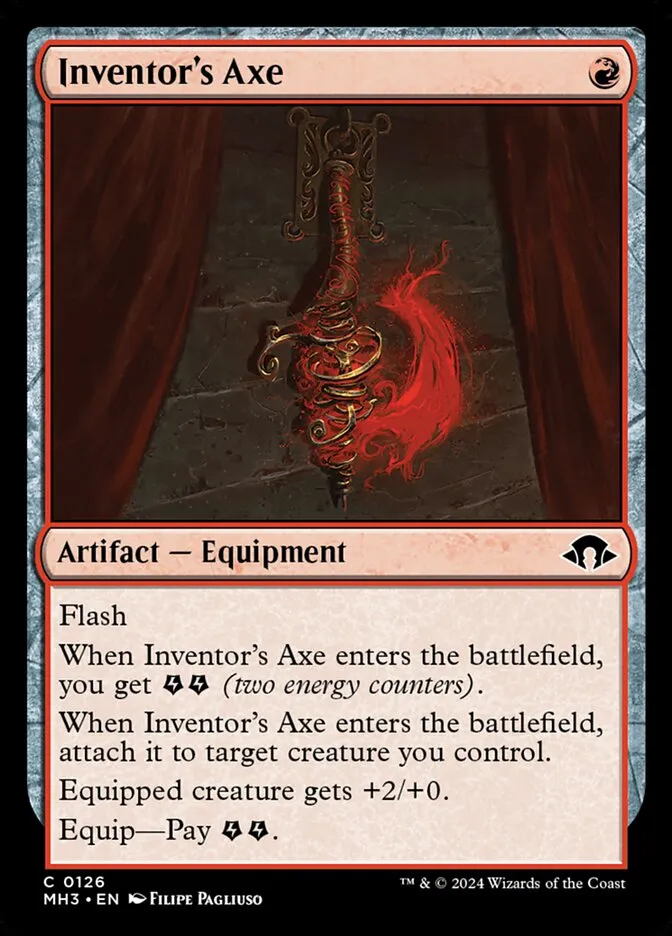 2024 Modern Horizons 3 Inventor's Axe #126 common card image