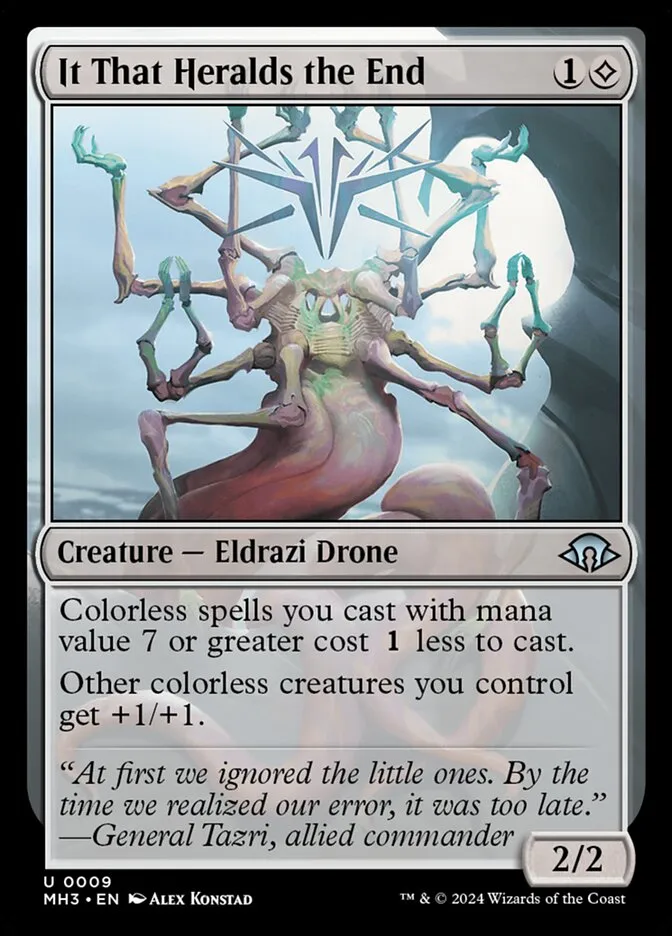 2024 Modern Horizons 3 It That Heralds the End uncommon #9 uncommon card image