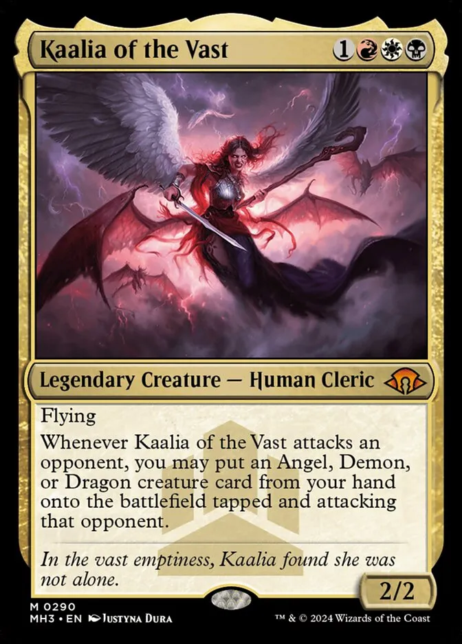 2024 Modern Horizons 3 Kaalia of the Vast #290 mythic card image
