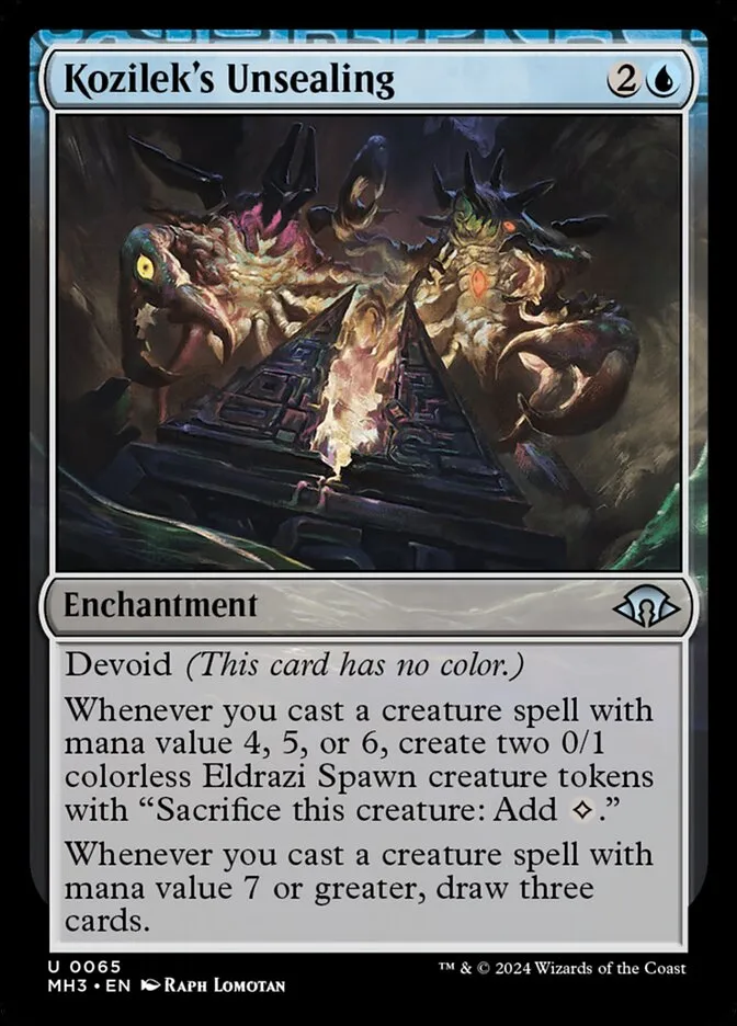 2024 Modern Horizons 3 Kozilek's Unsealing #65 uncommon card image