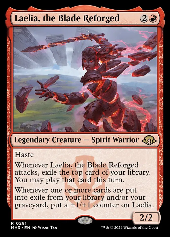 2024 Modern Horizons 3 Laelia, the Blade Reforged #281 rare card image