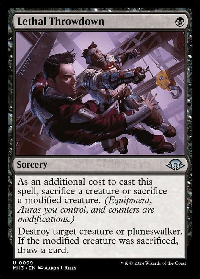 2024 Modern Horizons 3 Lethal Throwdown uncommon #99 uncommon card image
