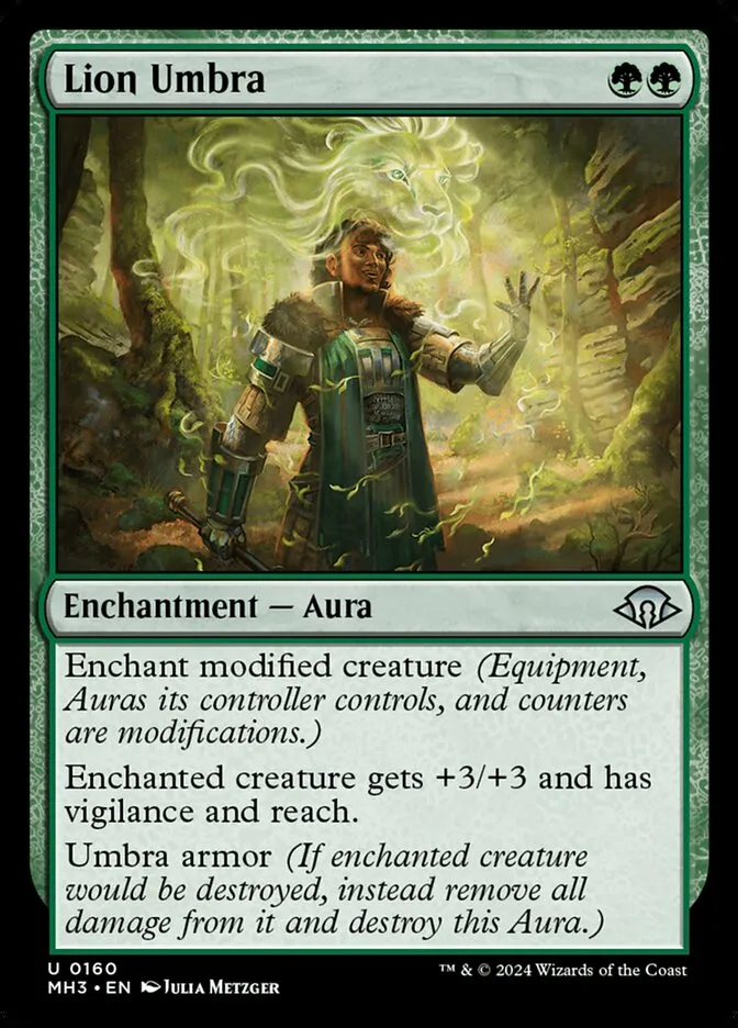 2024 Modern Horizons 3 Lion Umbra #160 uncommon card image