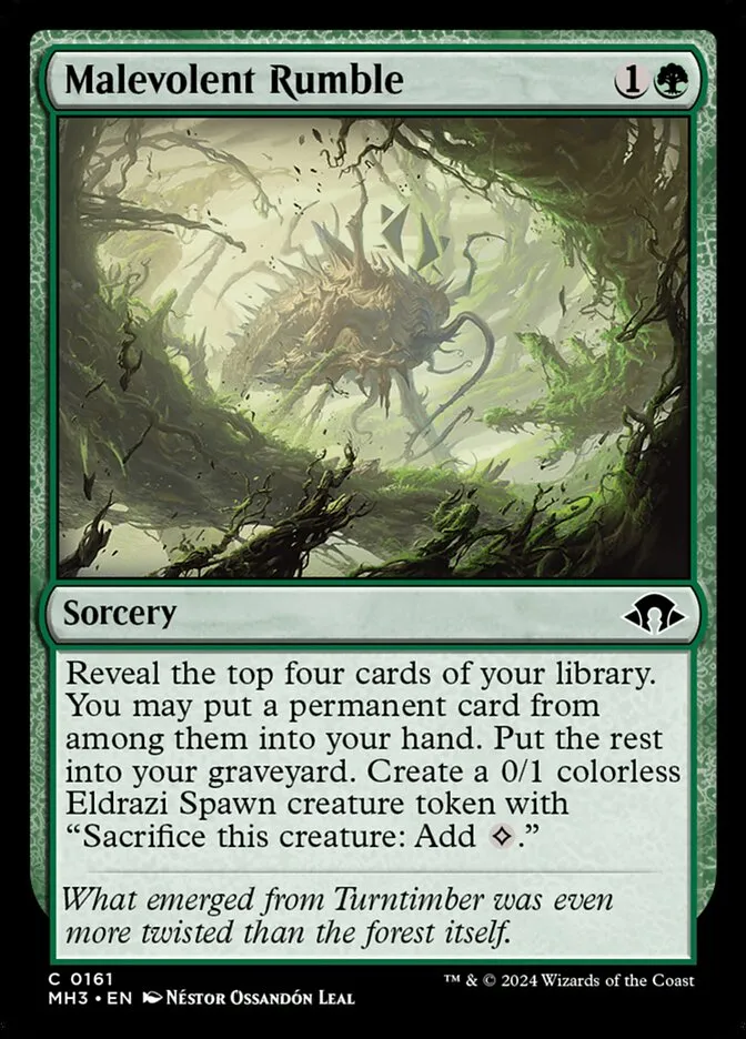 2024 Modern Horizons 3 Malevolent Rumble #161 common card image