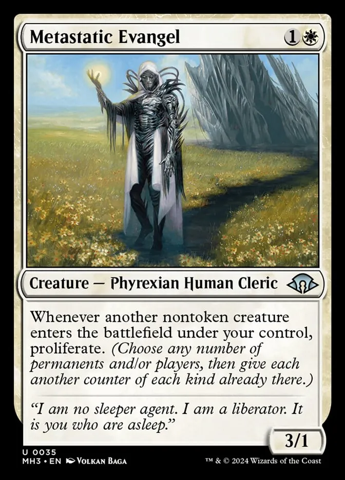 2024 Modern Horizons 3 Metastatic Evangel #35 uncommon card image