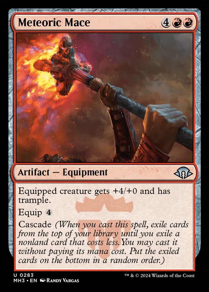 2024 Modern Horizons 3 Meteoric Mace #283 uncommon card image