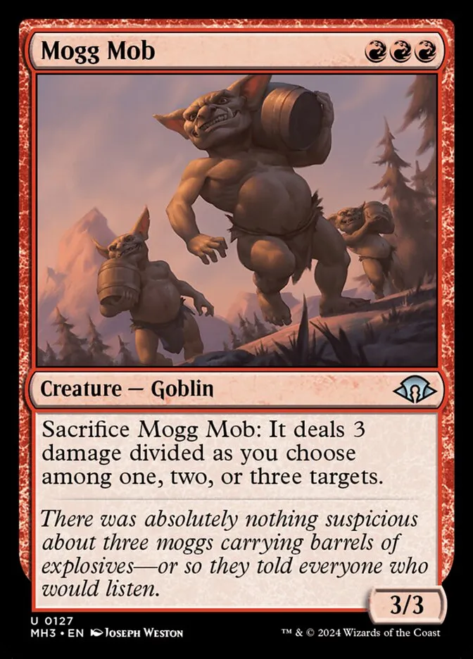 2024 Modern Horizons 3 Mogg Mob #127 uncommon card image