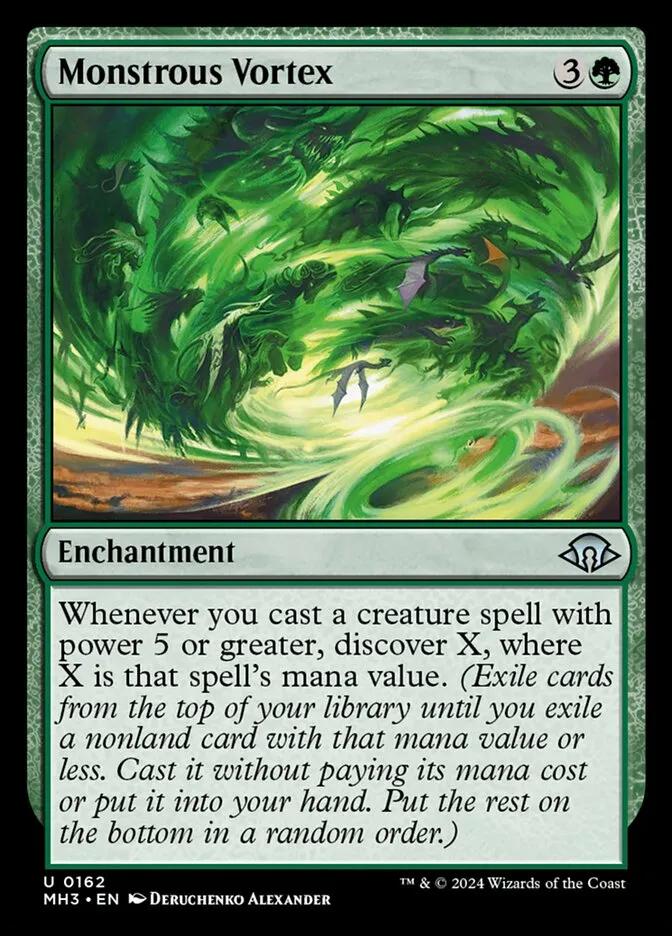 2024 Modern Horizons 3 Monstrous Vortex #162 uncommon card image