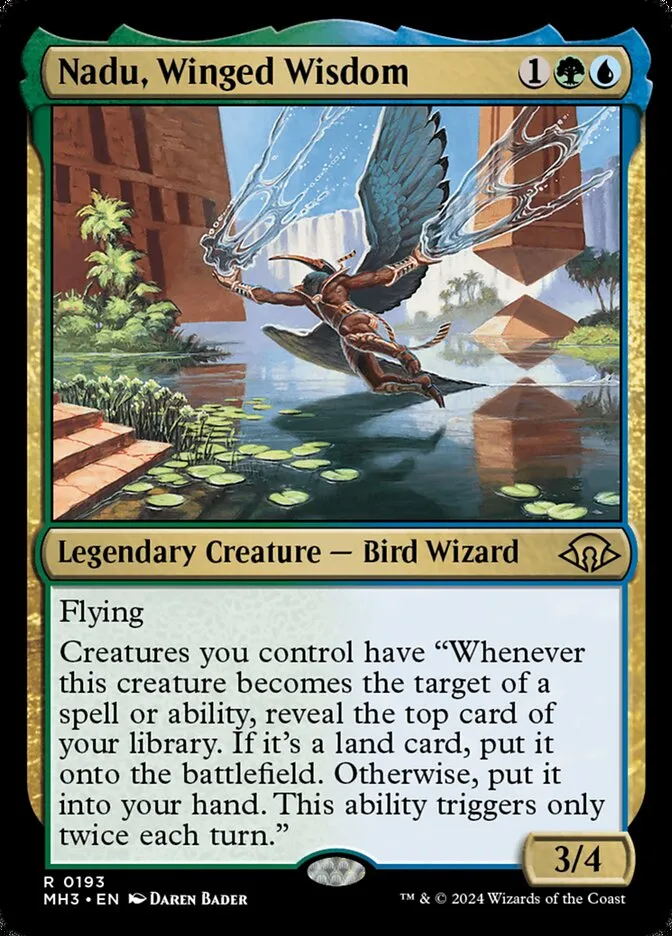 2024 Modern Horizons 3 Nadu, Winged Wisdom #193 rare card image