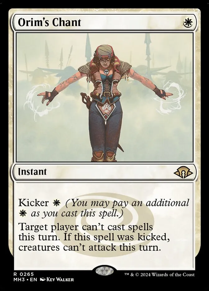 2024 Modern Horizons 3 Orim's Chant #265 rare card image